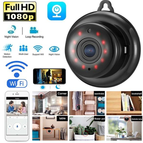 1080P WiFi Security Camera – 360° Fisheye Indoor Outdoor IR Night Vision Home CAM — Prime Trend Market