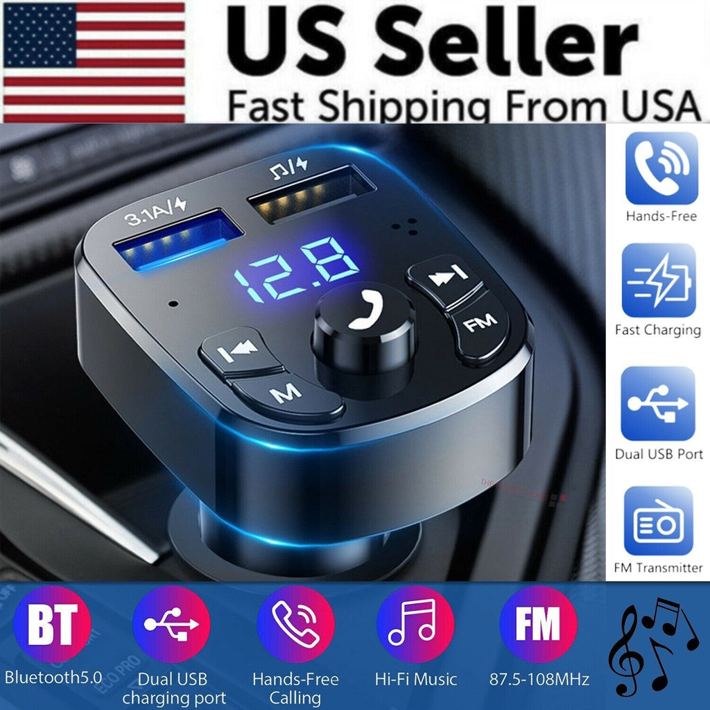 Car Essentials Kit — QI2.0 Wireless Car Charger, Car Air Purifier & Bluetooth FM Transmitter — Prime Trend Market