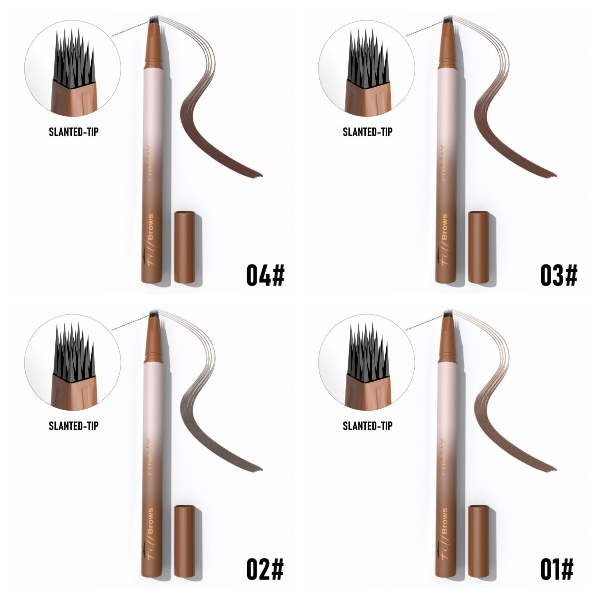 Waterproof Eyebrow Pencil — Micro Precision, Long-Lasting | 4 Shades + Set — Prime Trend Market