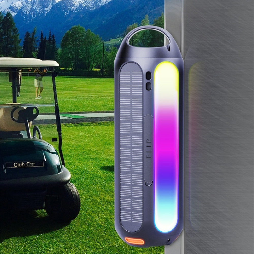Outdoor Waterproof Bluetooth Speaker — 30W HIFI Sound, BT 5.1, RGB Lights & Solar Charging Option — Eliza & Tuan