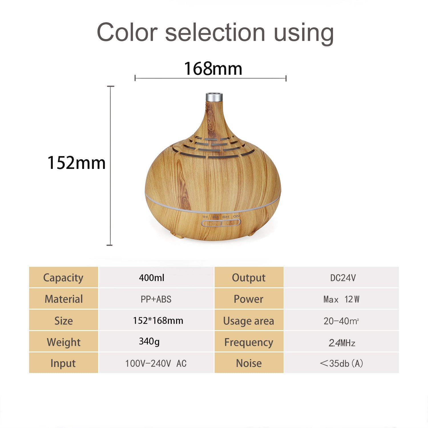 Luxury Wood Grain Ultrasonic Aroma Diffuser — Japandi Home Scent Decor — Prime Trend Market