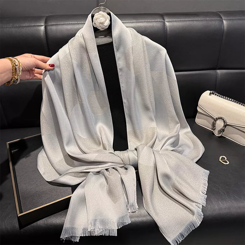 Lightweight Raw-Hem Scarf