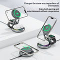 3-in-1 15W Magnetic Wireless Charger with Retractable Cord — iPhone, Apple Watch & AirPods — Prime Trend Market