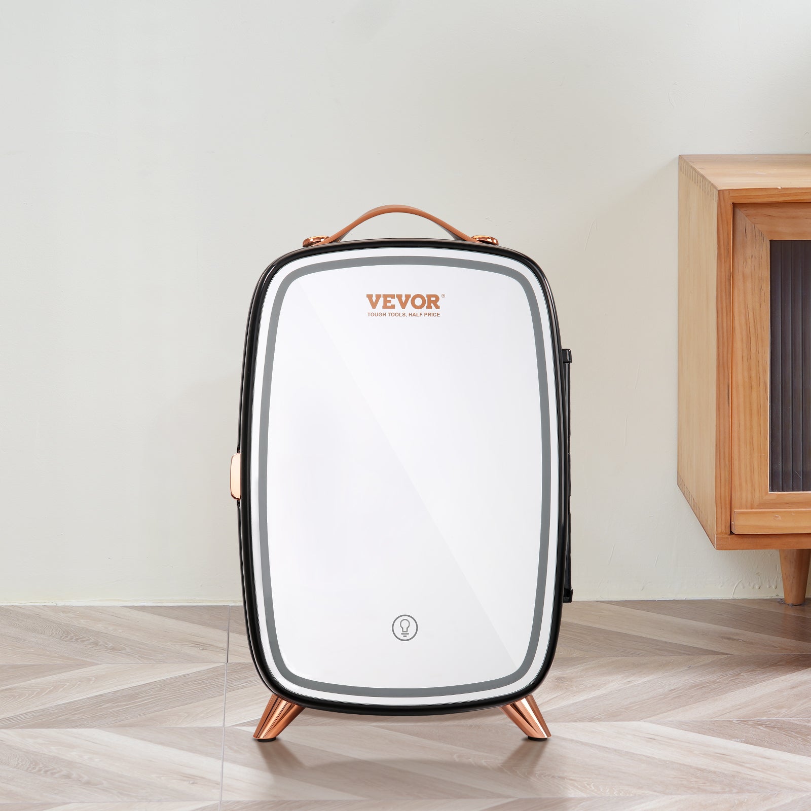 Vevor 6L Skincare Mini Fridge — LED Light, HD Mirror & AC/DC Cosmetic Refrigerator — Prime Trend Market