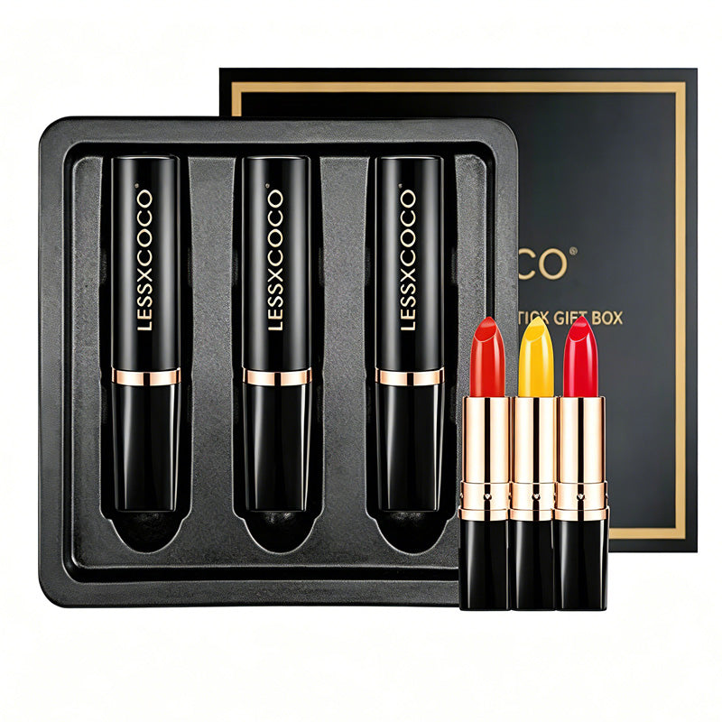 3-Piece Color Changing Lipstick Set — Temperature & pH Sensitive | Moisturizing Lip Balm | Gift Box for Women — Prime Trend Market