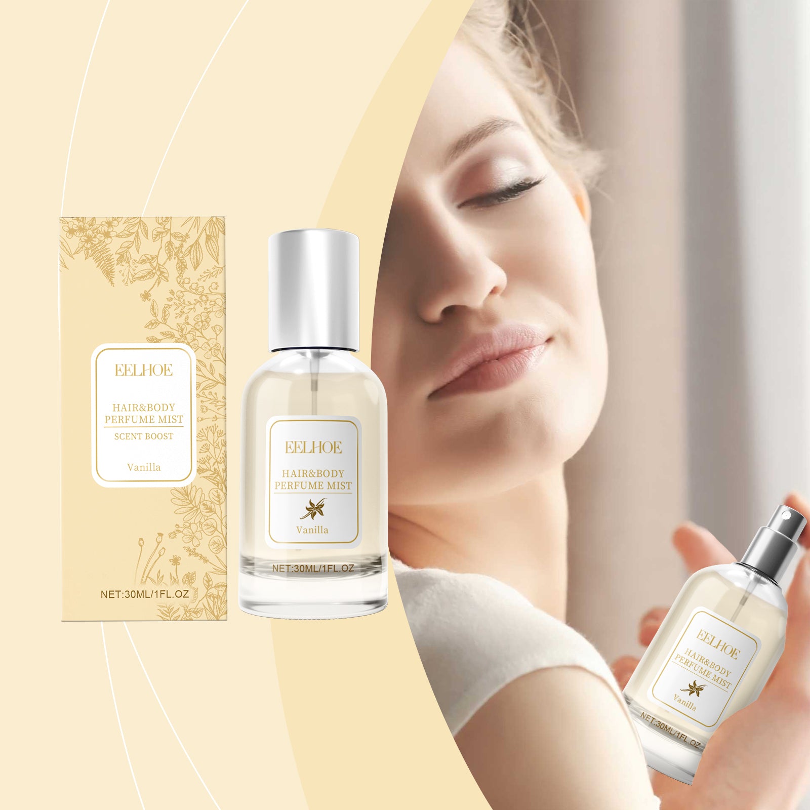 Vanilla Body & Hair Fragrance Mist — Long-Lasting Niche Perfume Spray for Women — Prime Trend Market