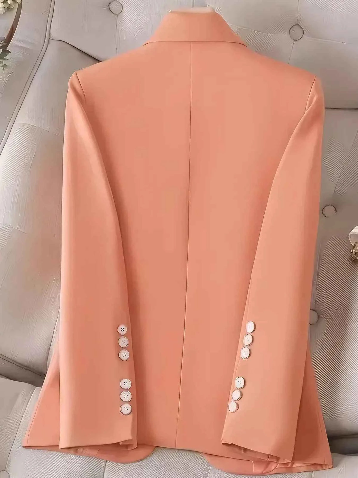 Single-Button Long-Sleeve Blazer