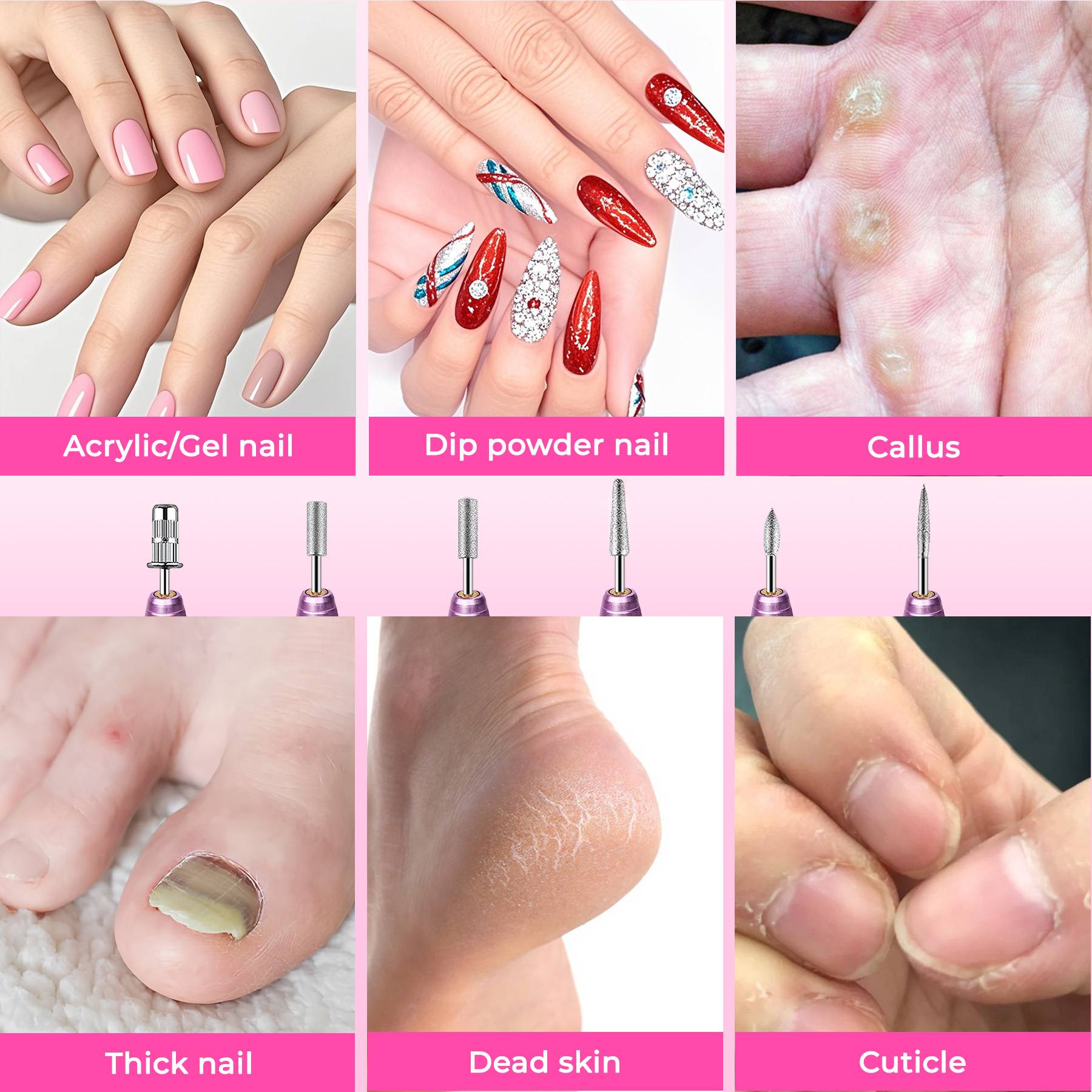 Professional Electric Nail Drill Kit – Portable Rose Gold Manicure Set — Prime Trend Market