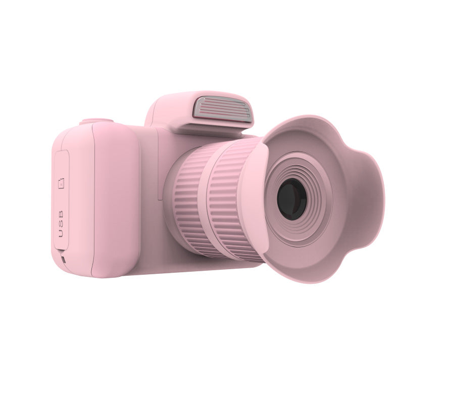 KidShot™ Mini HD Camera — Children's Digital DSLR-Style Cam in Black, Pink & Sky Blue — Prime Trend Market