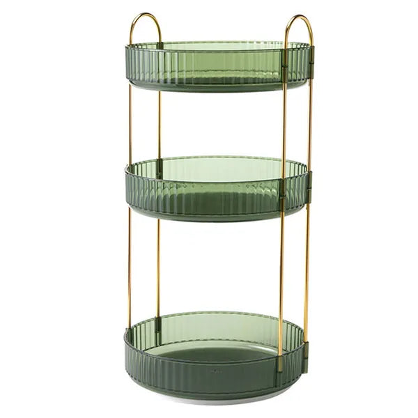 3-Tier 360° Rotating Makeup Organizer — Spinning Perfume & Cosmetic Storage Tray | 55LBS Capacity | Gift for Her — Prime Trend Market
