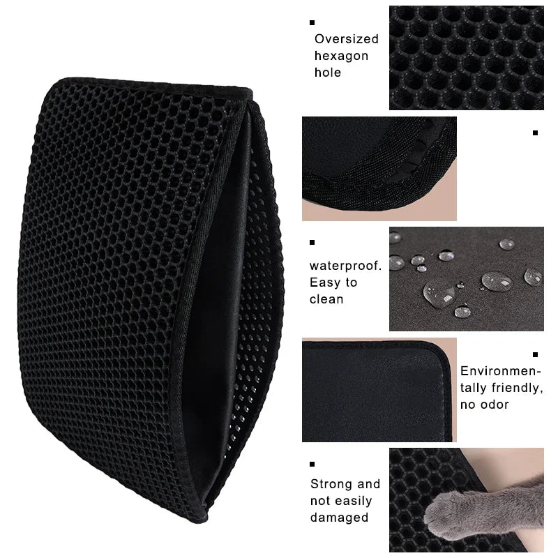 Premium Waterproof EVA Cat Litter Pad — Double Layer, Honeycomb Anti-Tracking, Easy Clean — Prime Trend Market