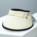 Bowknot Wheat Straw Sun Visor