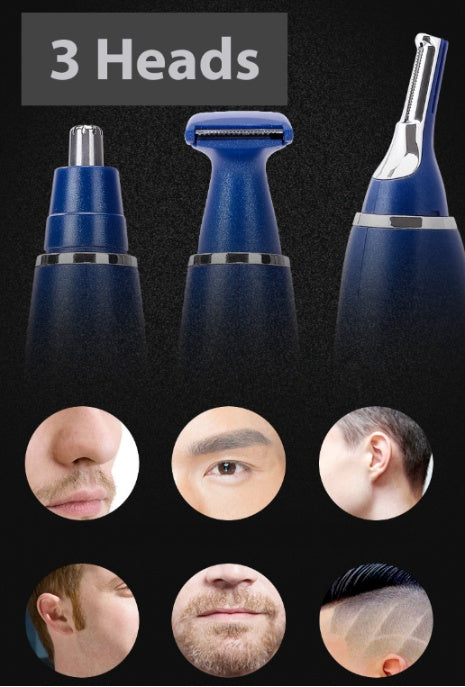 5-in-1 Electric Grooming Trimmer – Nose, Ear, Beard, Eyebrow & Mustache Hair Remover | Washable Head, Unisex — Prime Trend Market