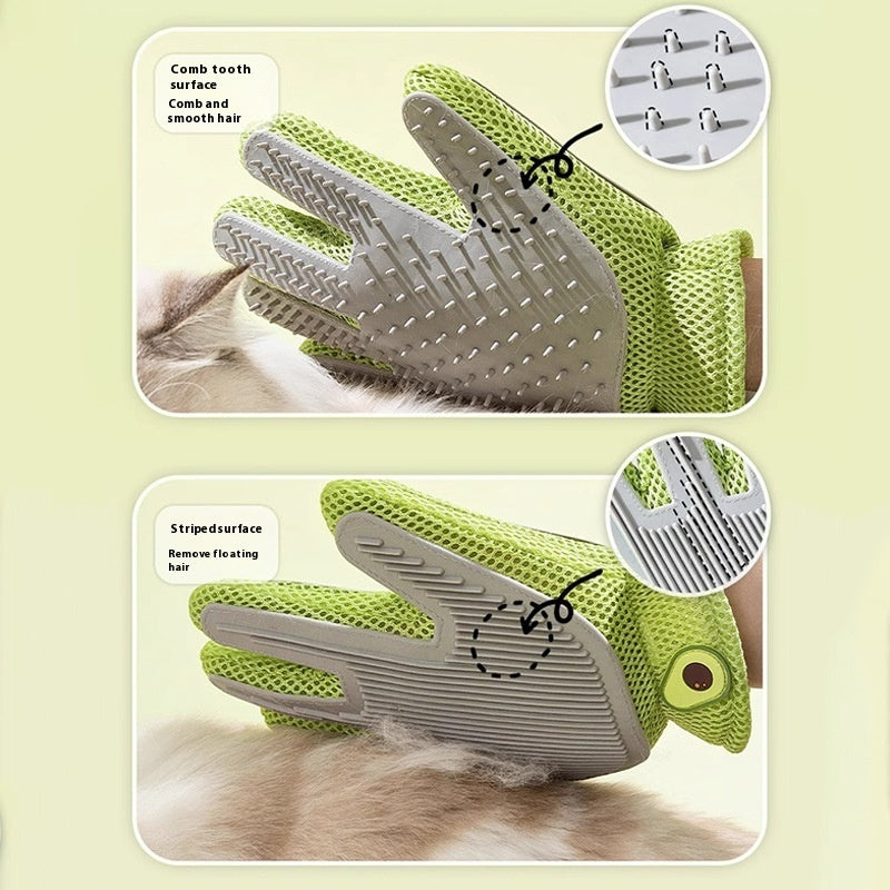 Double-Sided Pet Grooming Gloves — Cats & Dogs — Prime Trend Market