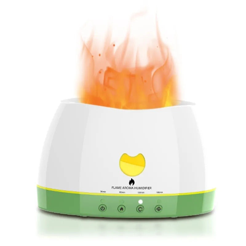 Flame Effect Essential Oil Diffuser & Cold Mist Humidifier — 120ml | Aromatherapy Air Purifier | Home, Spa & Nursery — Prime Trend Market