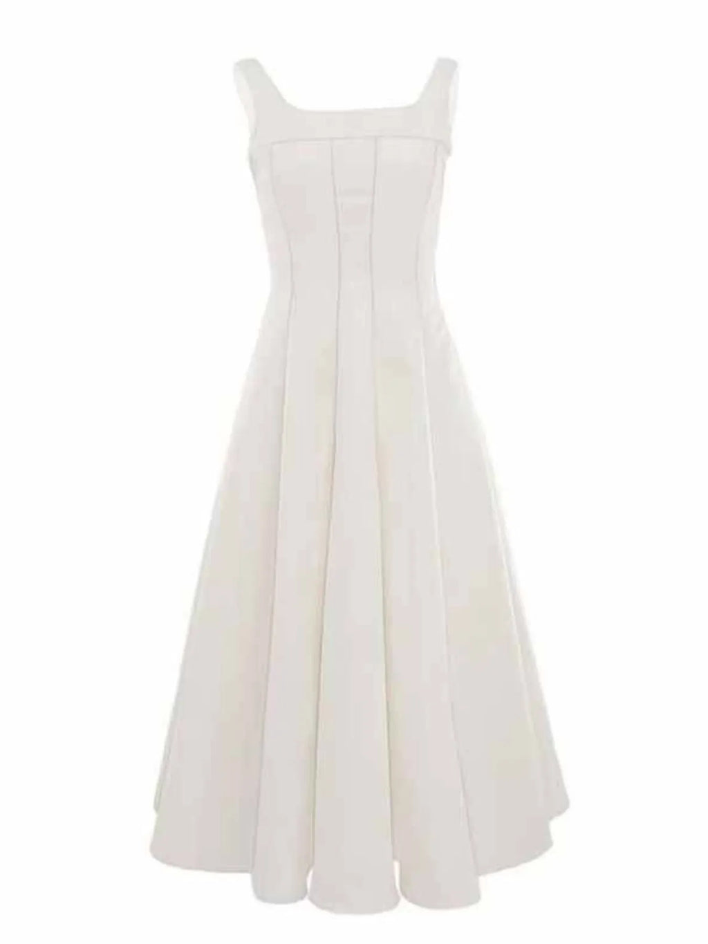 Sleeveless A-Line Midi Dress