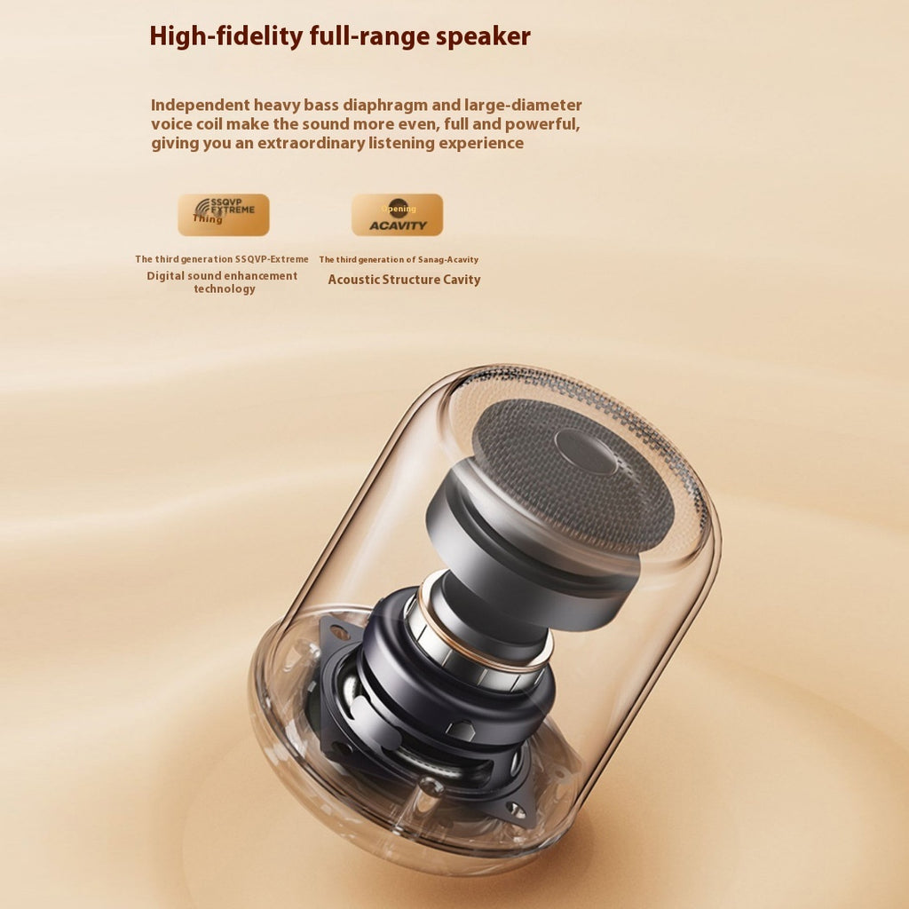 VibeDesk™ Aesthetic Mini Bluetooth Speaker — Portable Wireless Sound in 4 Colors — Eliza & Tuan