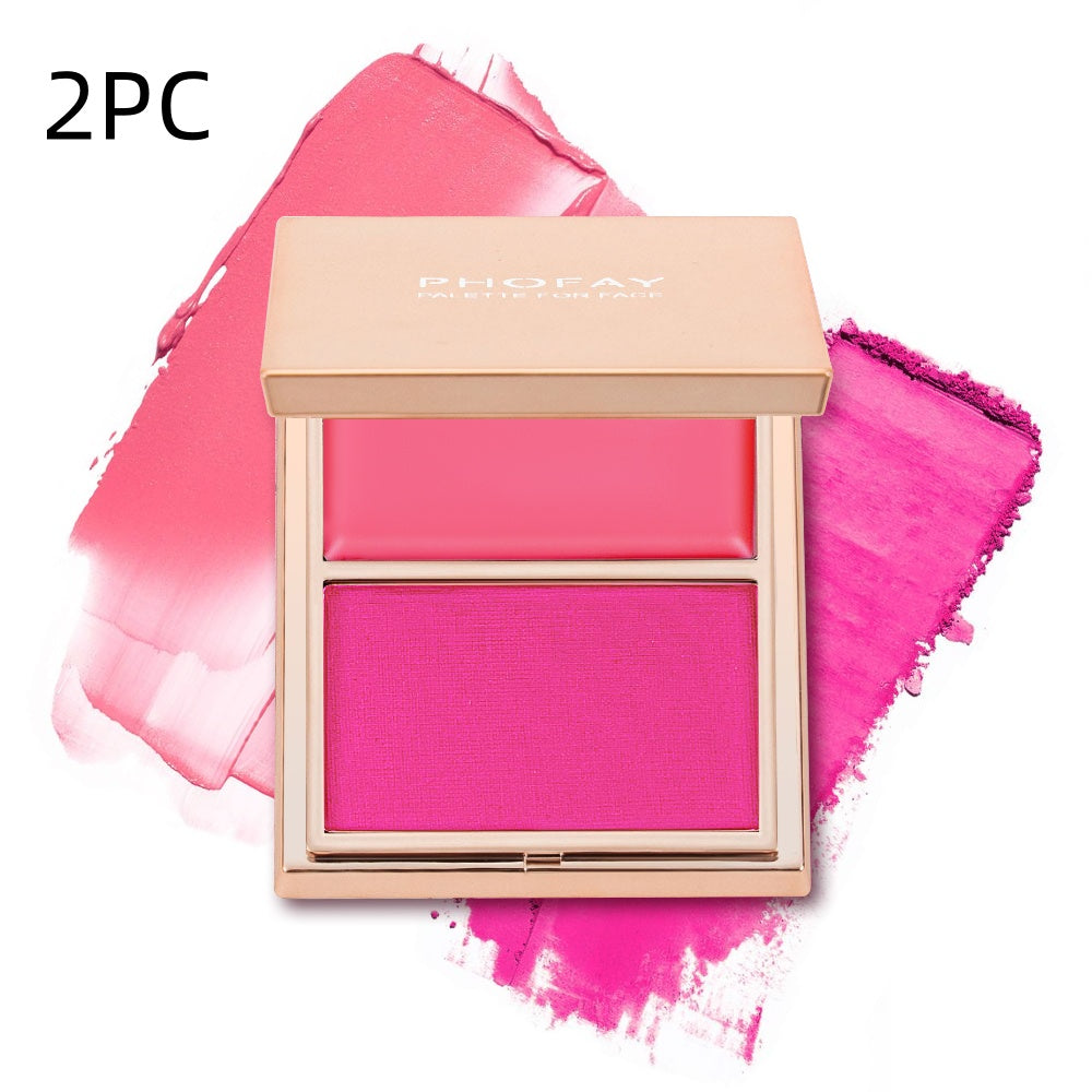 Double-Take Cream & Powder Blush Duo — Smooth, Weightless & Buildable | 6 Shades + Sets — Prime Trend Market