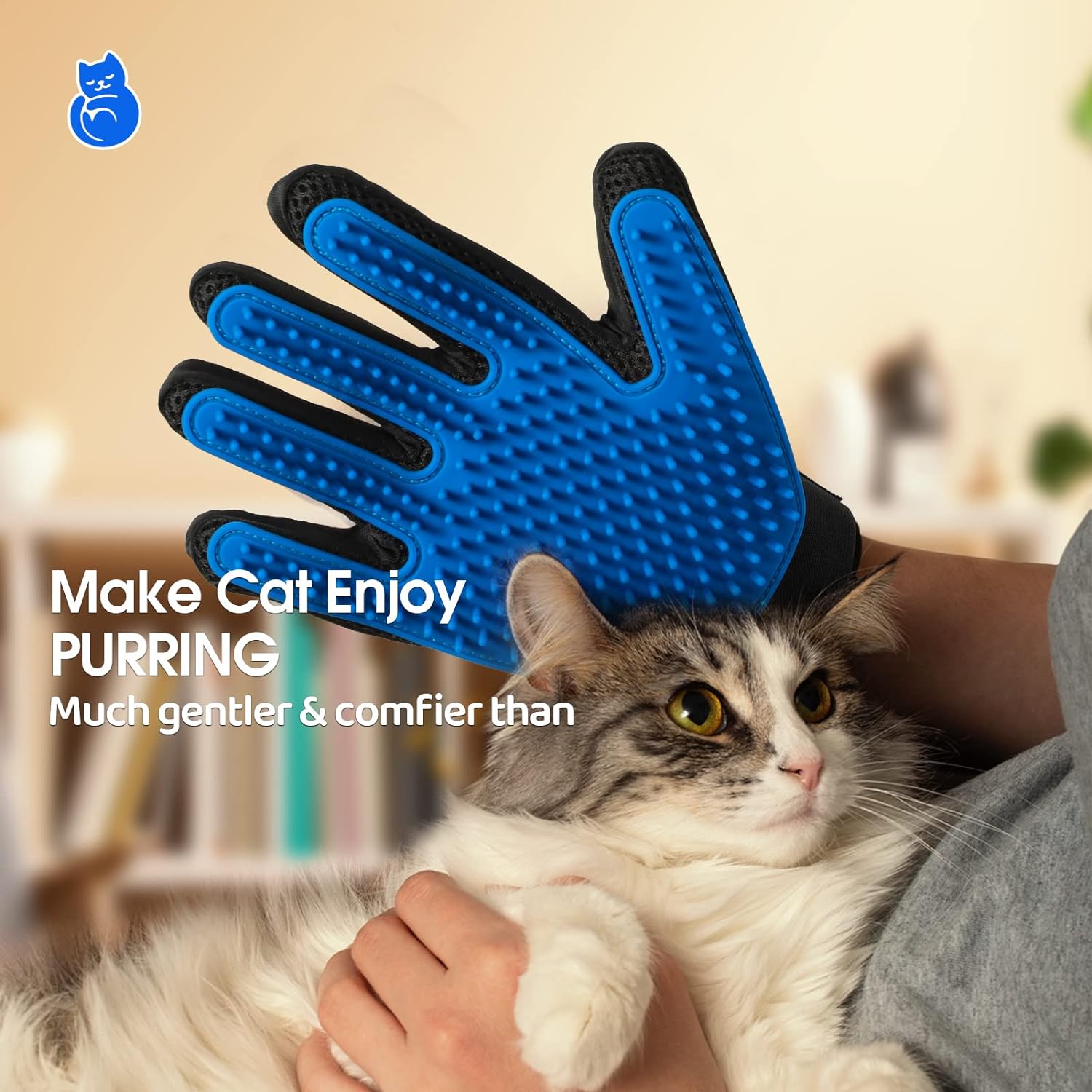 Pet Grooming Gloves — Gentle Hair Remover for Dogs & Cats — Prime Trend Market