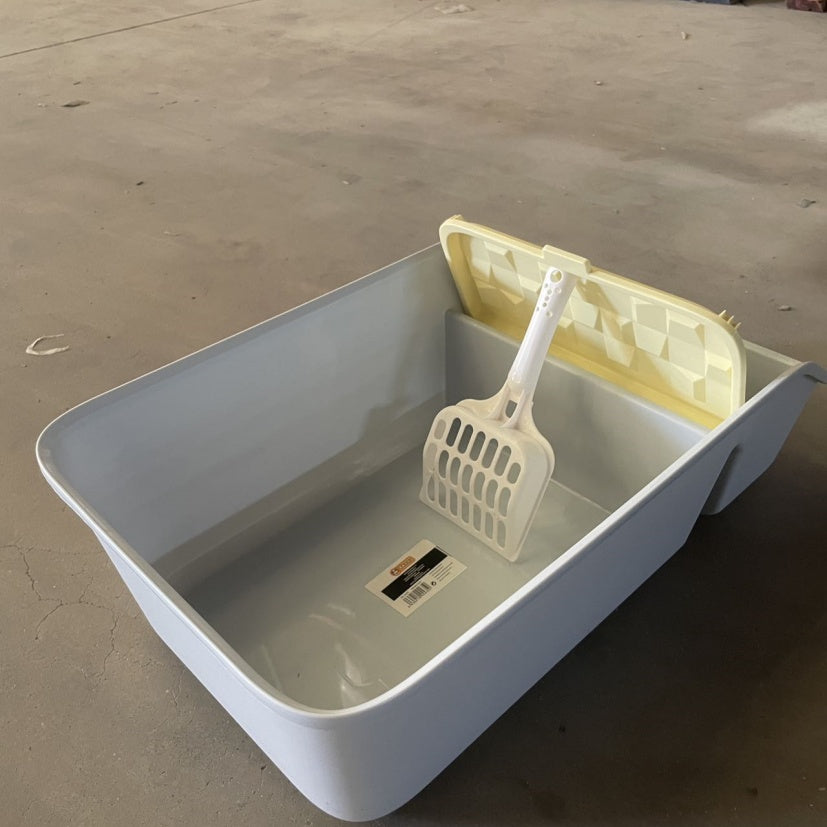 Premium Small Square Cat Litter Box — Modern Minimalist Design, Easy Clean, Fast Shipping — Prime Trend Market
