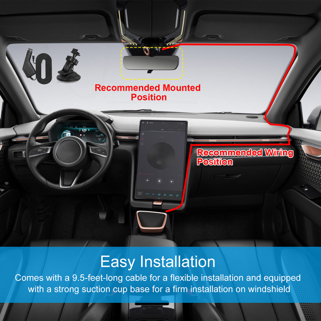 1080P Dash Cam with Night Vision, Loop Recording & 90° Wide Angle – 2.2" LCD Screen — Prime Trend Market