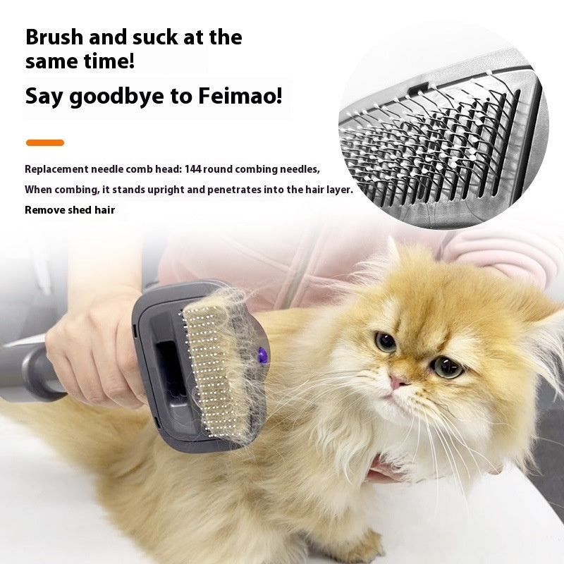 Luxury Professional Pet Hair Suction Grooming Kit — 5-Suit Shaver & Comb Set for Dogs & Cats — Prime Trend Market