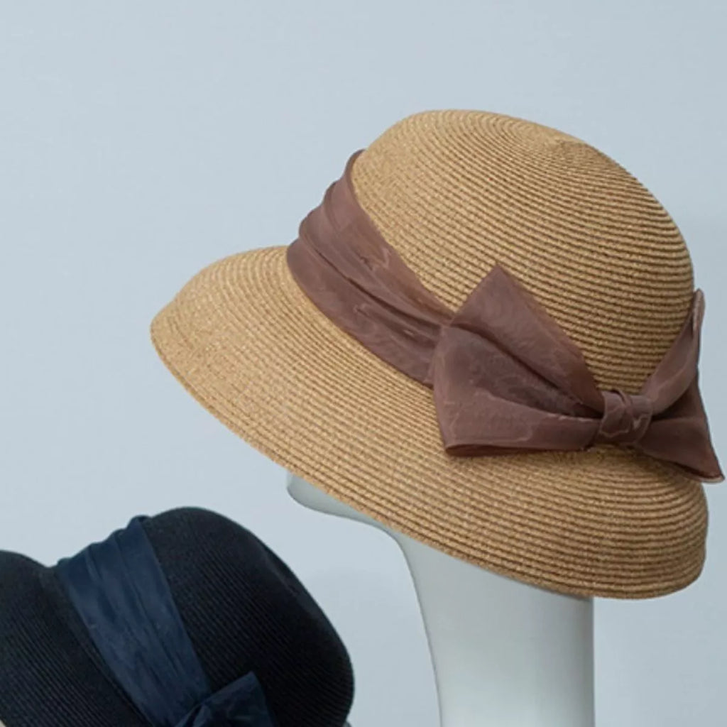 Ribbon Bow Polyester Sun Hat