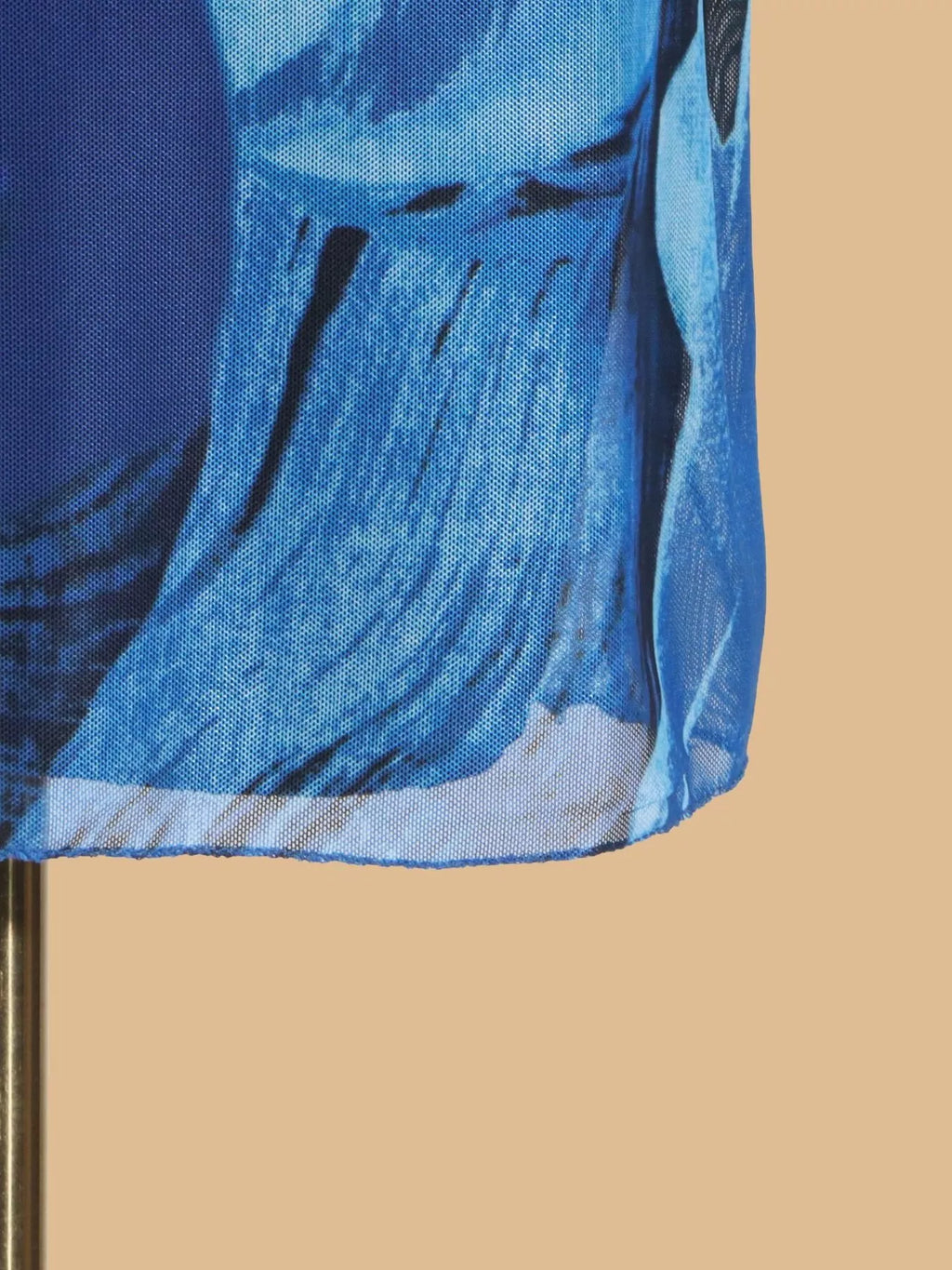 Printed Spaghetti-Strap Mini Dress