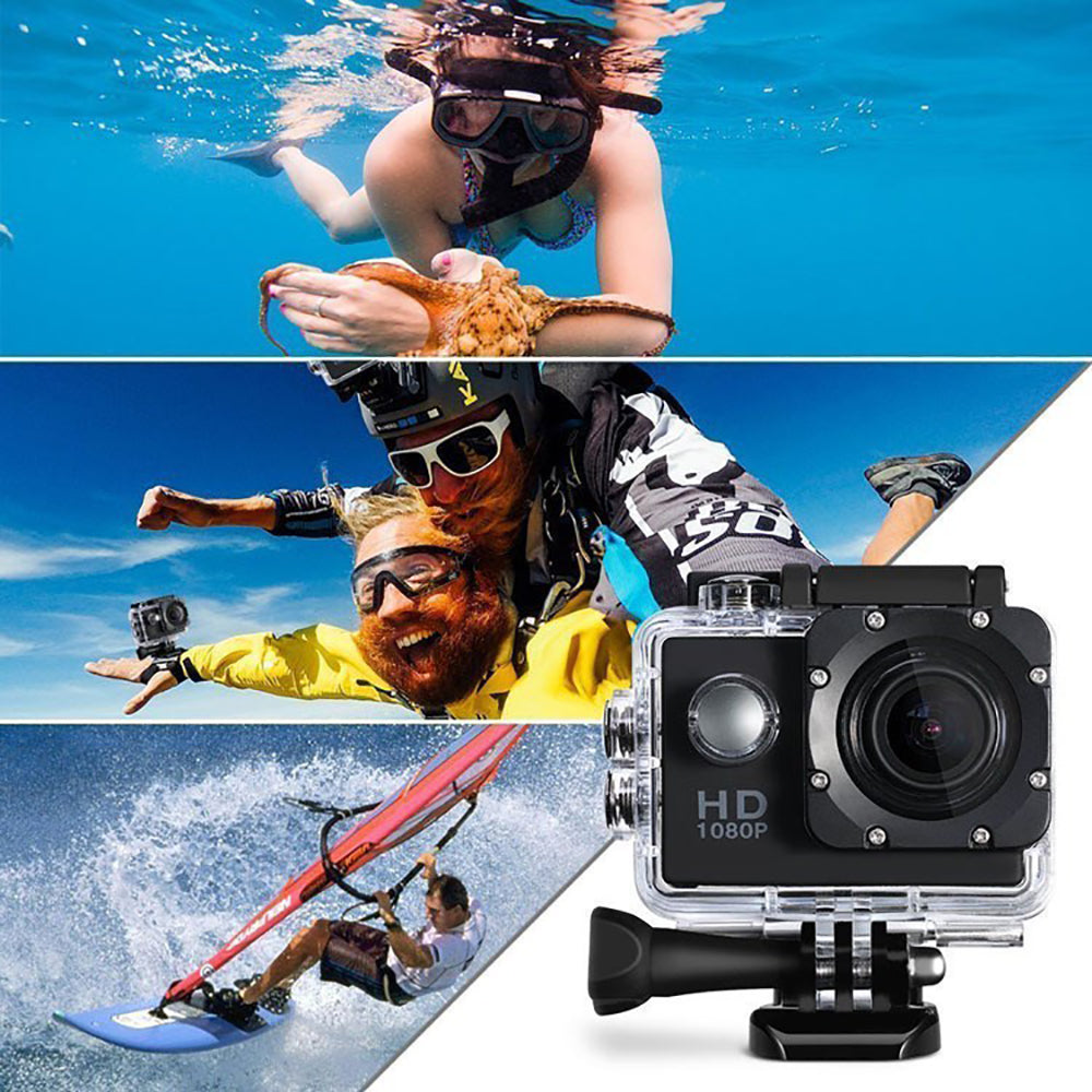 Luxury 1080P Waterproof Action Sports Camera — 140° Wide-Angle, 30M Waterproof, 8 Colors — Prime Trend Market