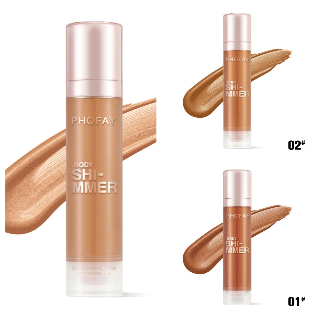 PHOFAY Body Shimmer Oil — Lightweight Liquid Shimmer for Glowing Skin — Prime Trend Market