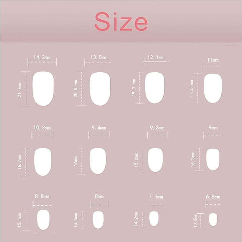 Aurora White Press-On Nails – 24 PCS Long Water Pipe Shape | Pearlescent Bridal Finish — Prime Trend Market