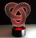 3D Optical Illusion LED Lamp — Holographic Knot Night Light, Remote & Touch Control — Prime Trend Market