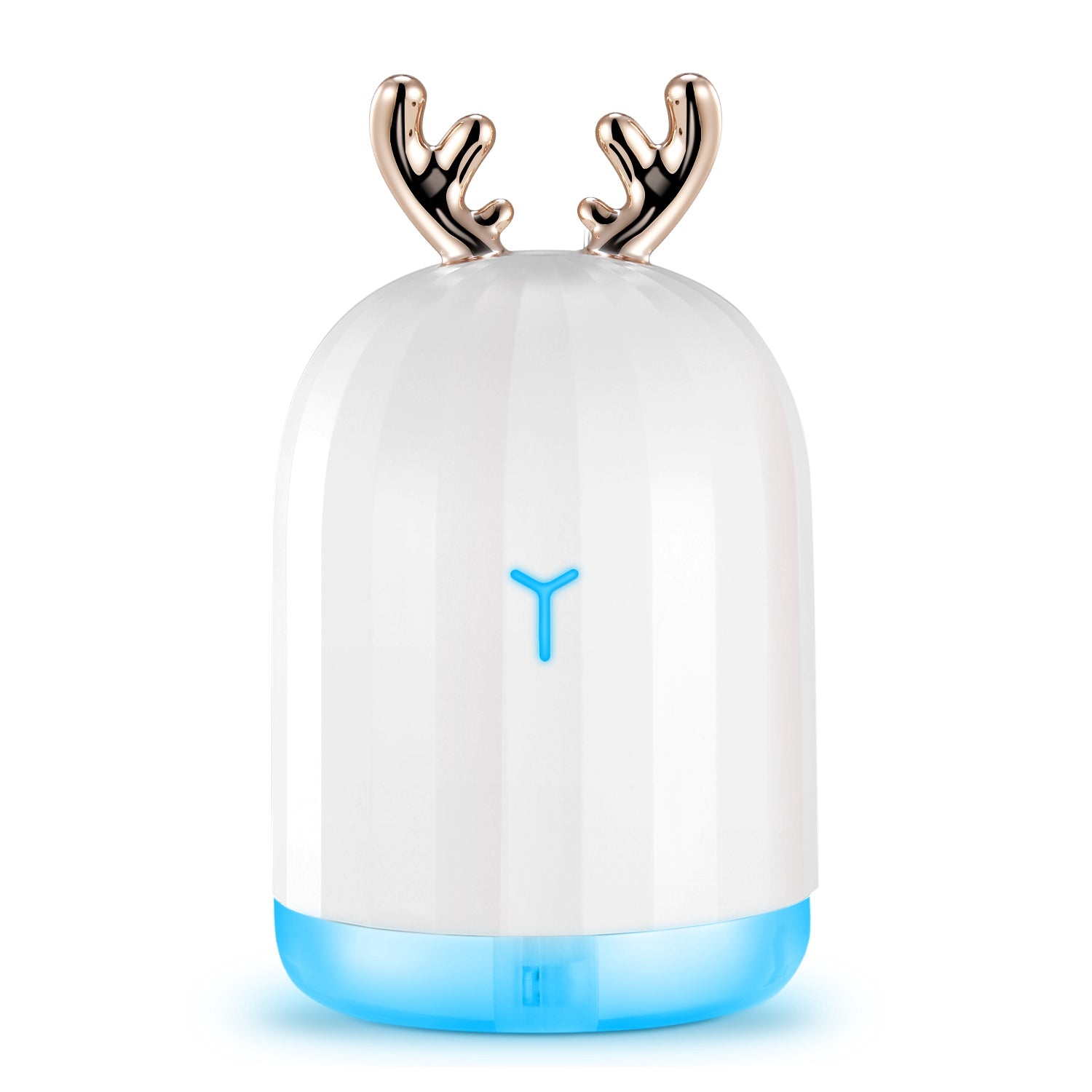 220ml Cool Mist Humidifier with 7-Color Breathing Lights — Ultrasonic Air Diffuser | Auto Shut-Off | Pink Rabbit & White Deer — Prime Trend Market