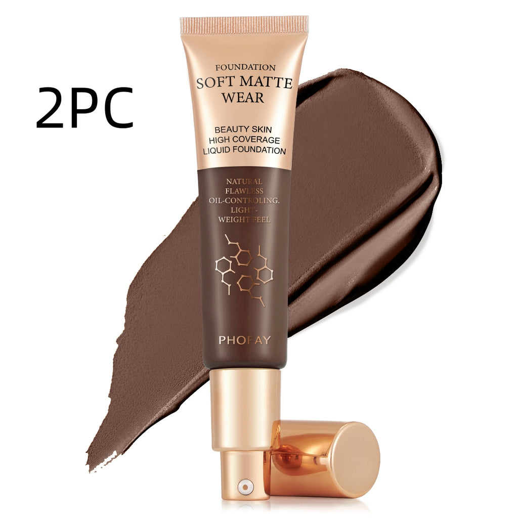 Full Coverage Foundation — Oil-Controlling, Lightweight & Flawless | 10 Shades — Prime Trend Market