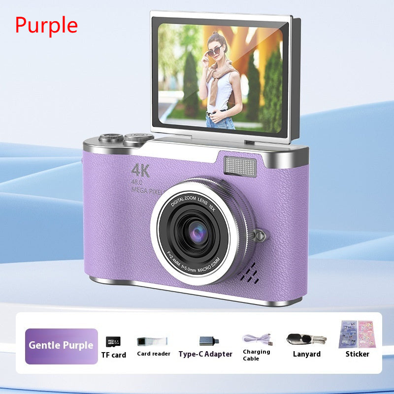 FlipShot™ HD Flip-Screen Vlog Camera — Entry-Level Digital Cam in 14 Pastel Colors — Prime Trend Market