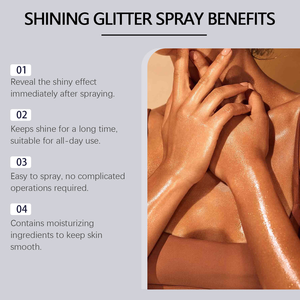Body Glitter Spray — Long-Lasting Shimmer Highlighter for Face, Hair & Skin — Prime Trend Market