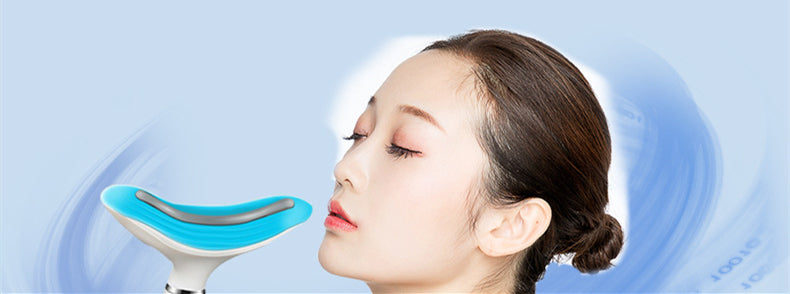 Luxury Neck Lifting & Firming Massager — EMS Color Light Therapy, Nasolabial Line Reducer & USB Rechargeable Beauty Device — Eliza & Tuan