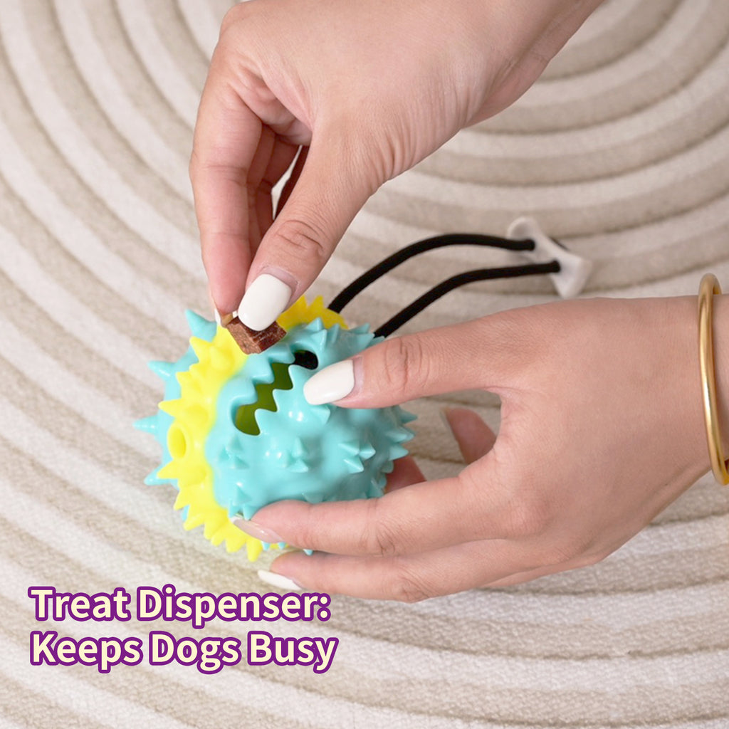 PawTreat 3-in-1 Rope Squeaky Leaking Food Ball Toy – Interactive Treat Dispenser for Cats & Dogs — Prime Trend Market