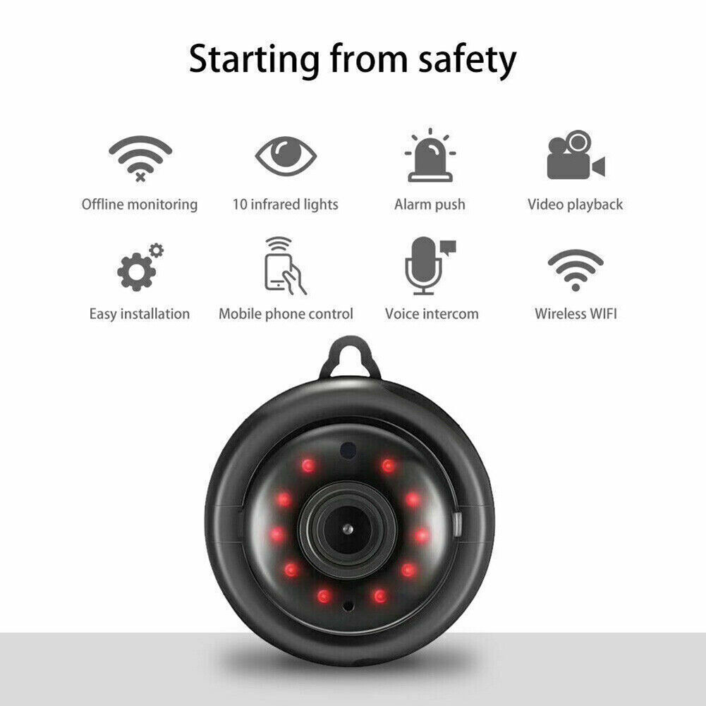 1080P WiFi Security Camera – 360° Fisheye Indoor Outdoor IR Night Vision Home CAM — Prime Trend Market