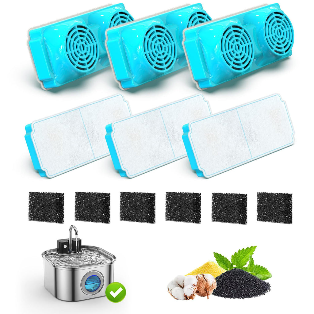 Premium Dog & Cat Water Fountain Filter Set — Double Wing, PP Activated Carbon — Prime Trend Market