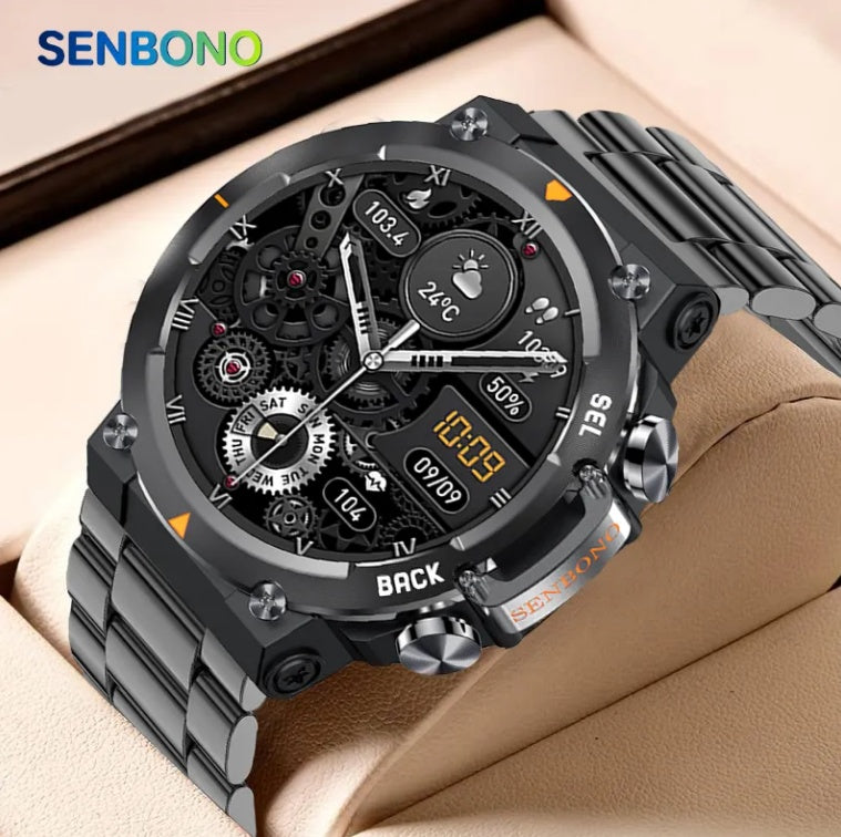 MAX18 AMOLED Smartwatch – 1.43" Big Screen, BT Calls, Gesture Control, AI Voice, Sports Smart Watch for Men — Prime Trend Market