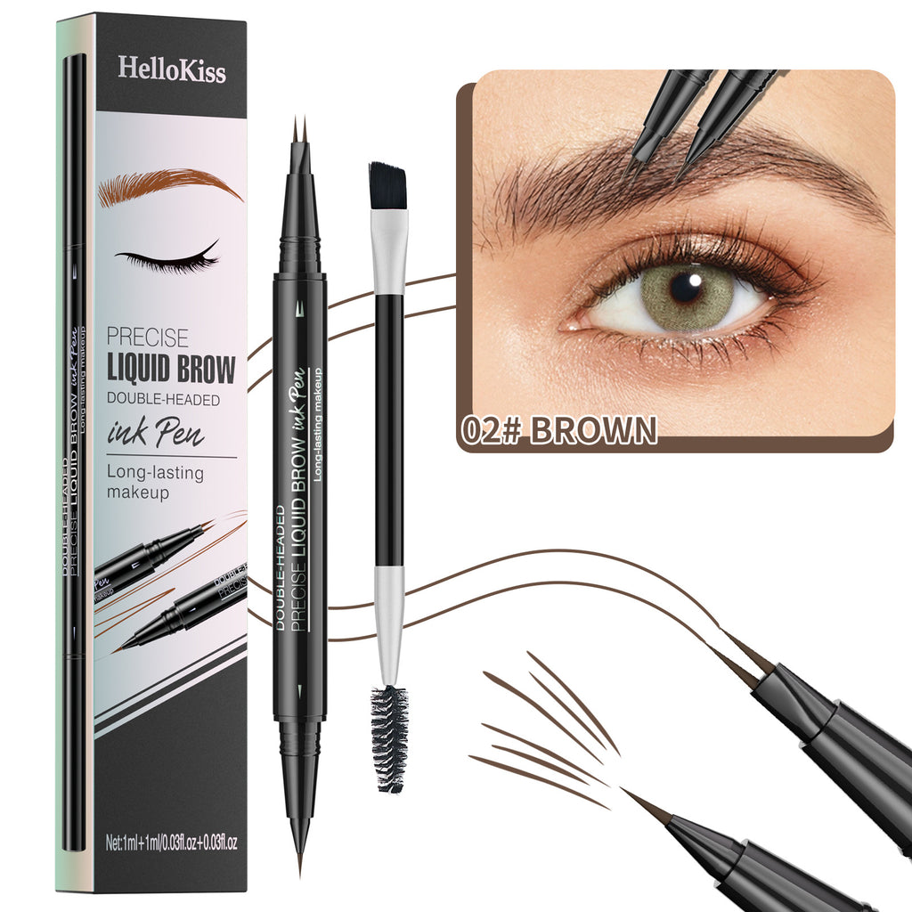 2-in-1 Microblading Eyebrow Pen — Waterproof, Dual-Ended, 3 Shades — Prime Trend Market