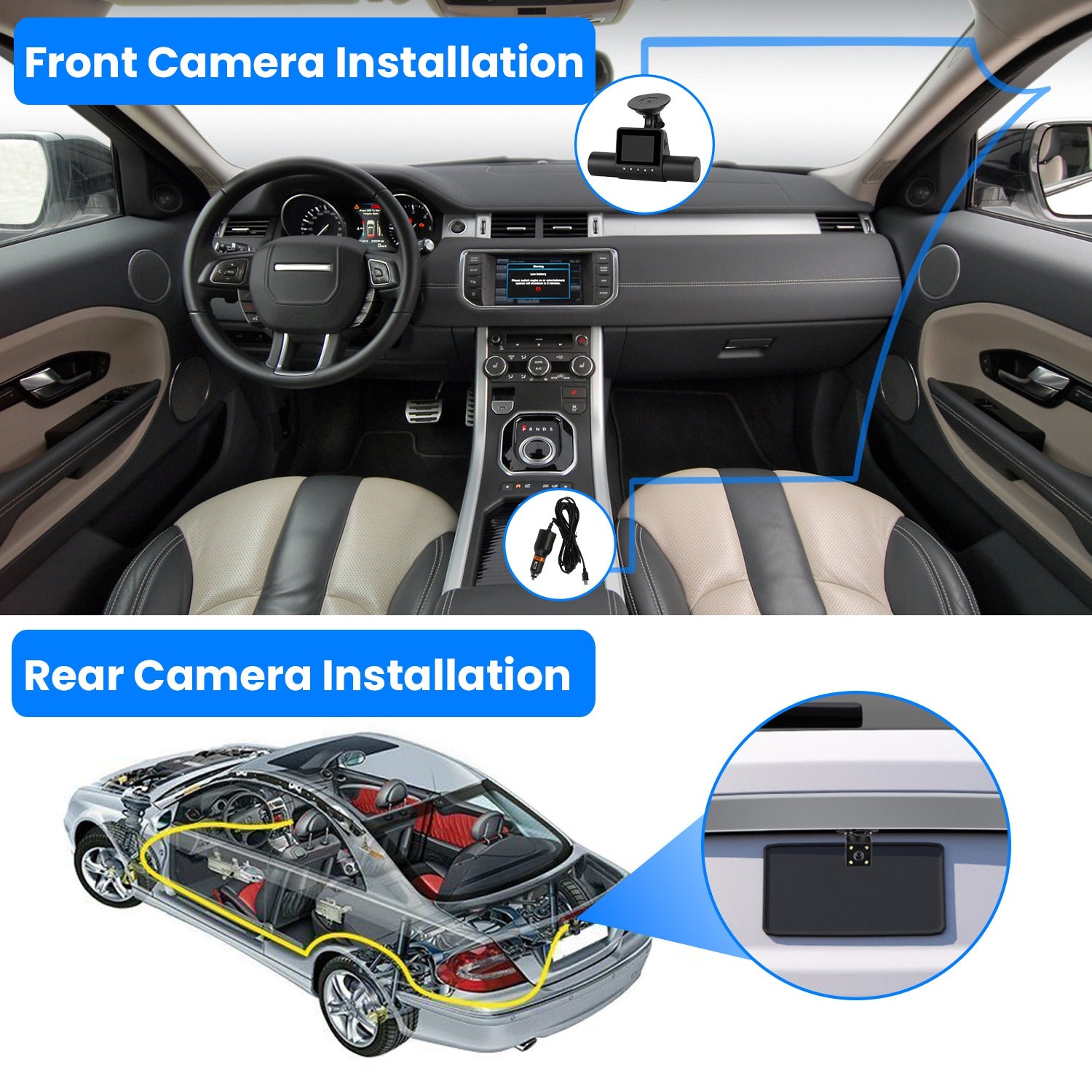 360° 4-Channel Dash Cam 1080P | IR Night Vision | Motion Detection | 32G MMC Included — Prime Trend Market
