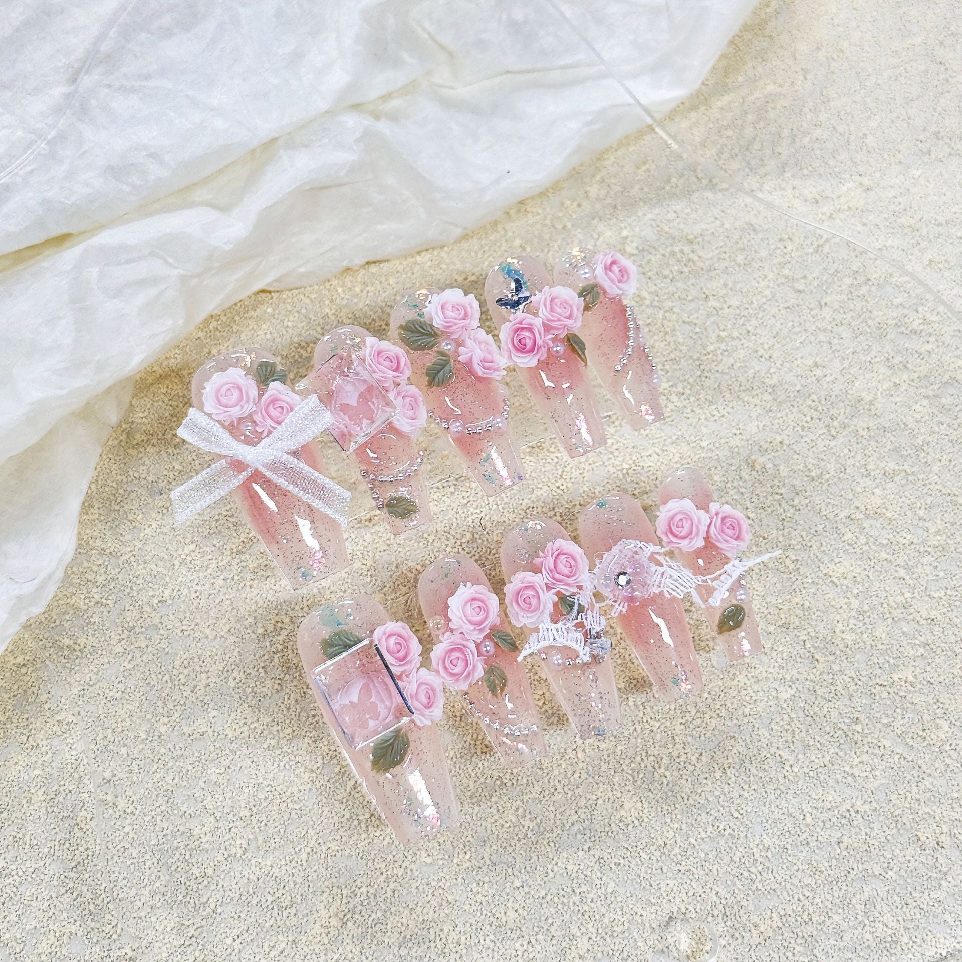 Nail Color & Art Studio Kit — Press-On Nails & UV Butterfly Nail Patches — Prime Trend Market
