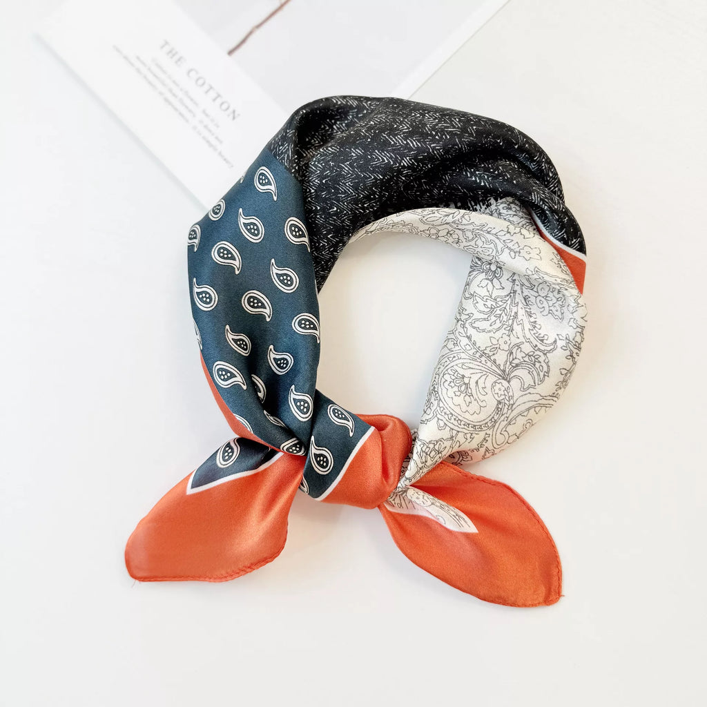 Printed Mulberry Silk Square Scarf