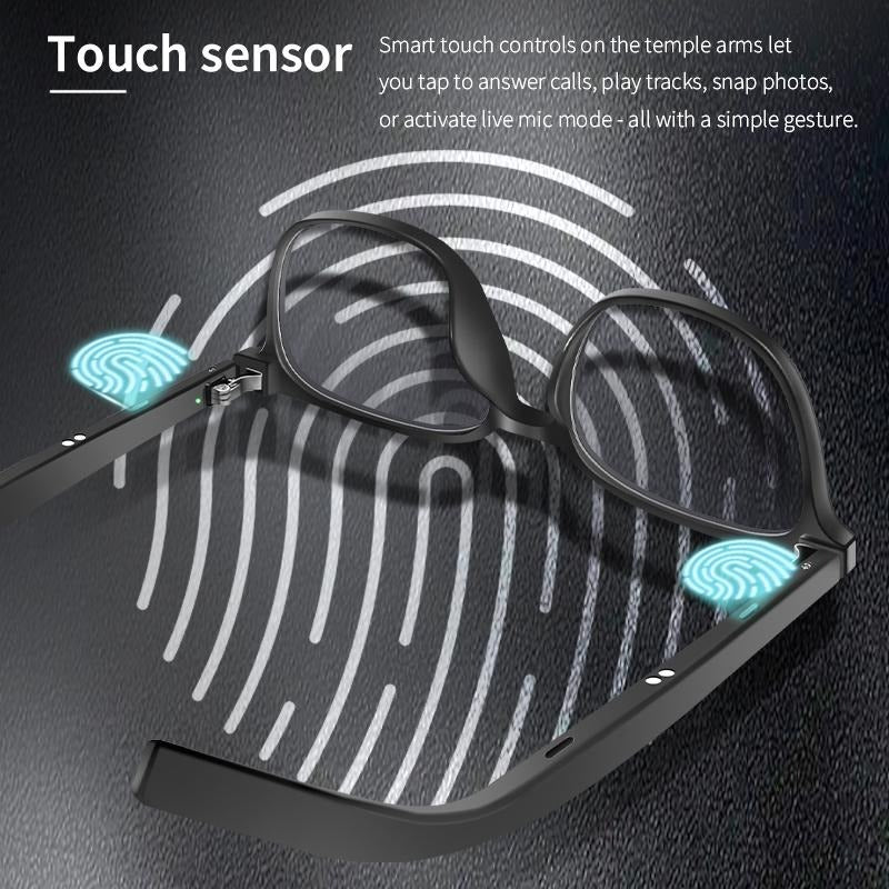 Smart AI Bluetooth Glasses | Open Ear Speakers | UV & Blue Light & Night Vision | Touch Control | 8H Battery — Prime Trend Market
