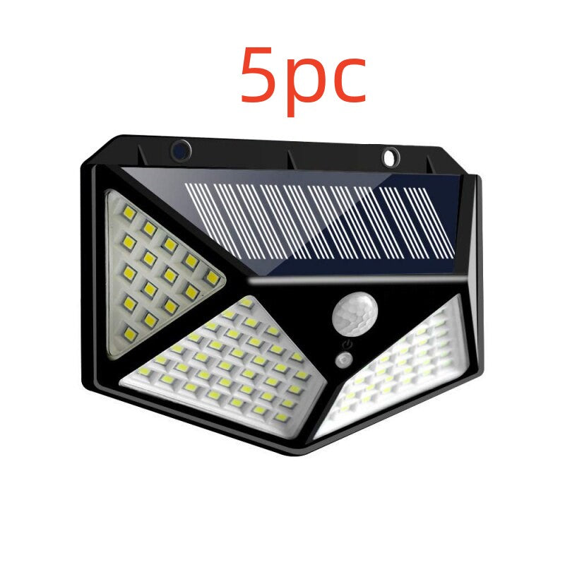 Solar LED Wall Light — 100 LED Motion Sensor Outdoor Security Light, Waterproof, 3 Modes — Prime Trend Market