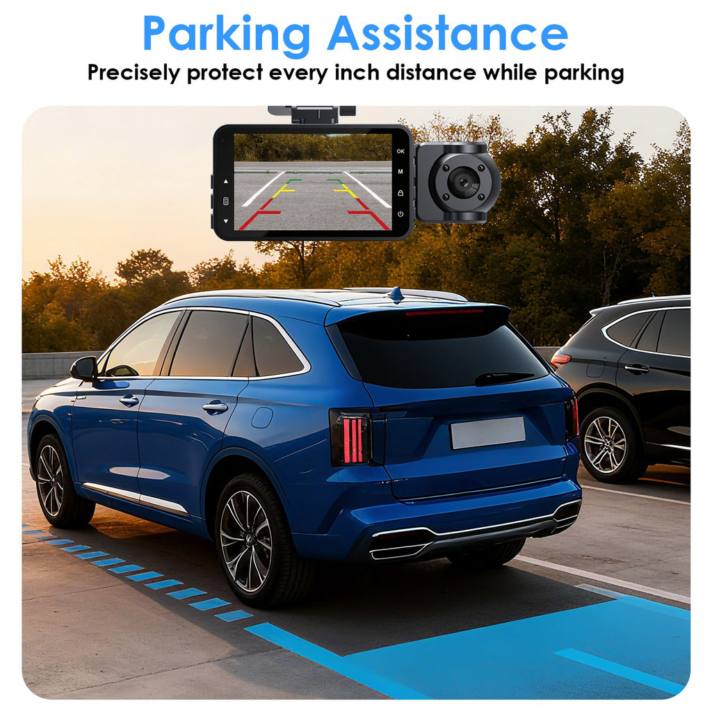 WiFi 3-Channel Dash Cam 1080P | Night Vision | App Control | 32G MMC | Parking Monitor — Prime Trend Market