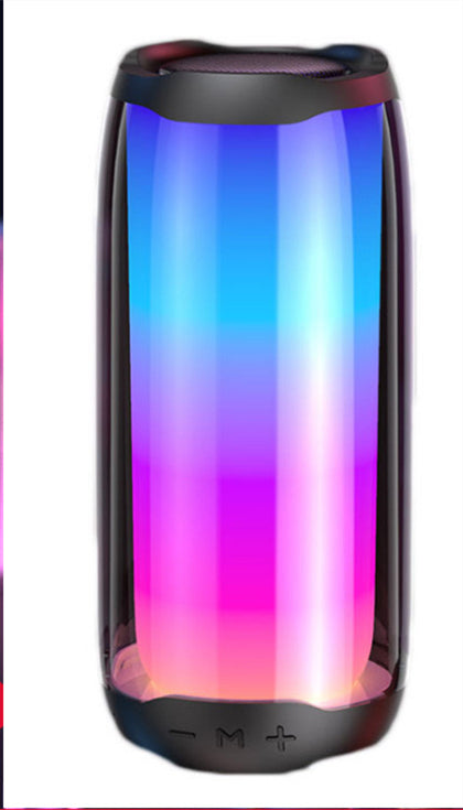AuroraGlow™ RGB Bluetooth Speaker — 360° Color-Changing LED & Wireless Surround Sound — Eliza & Tuan