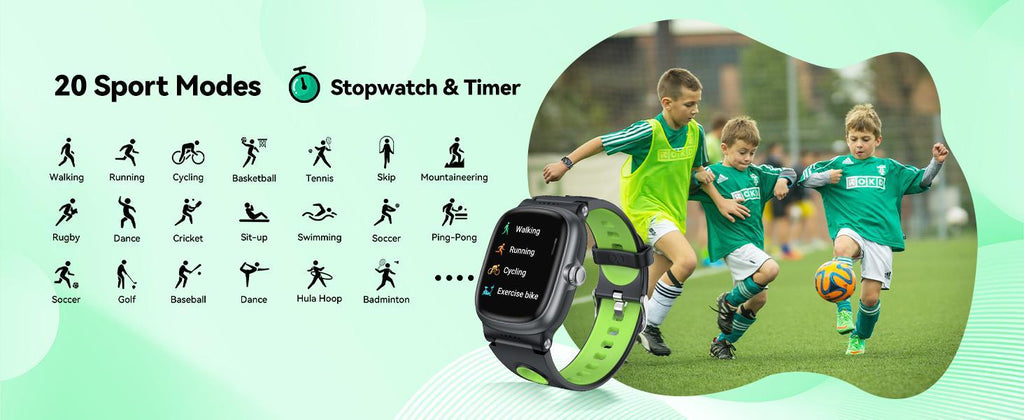 K1 Kids Smart Watch – Fitness Tracker, 20+ Sport Modes, IP68 Waterproof, 30-Day Battery, Ages 5–15 — Prime Trend Market